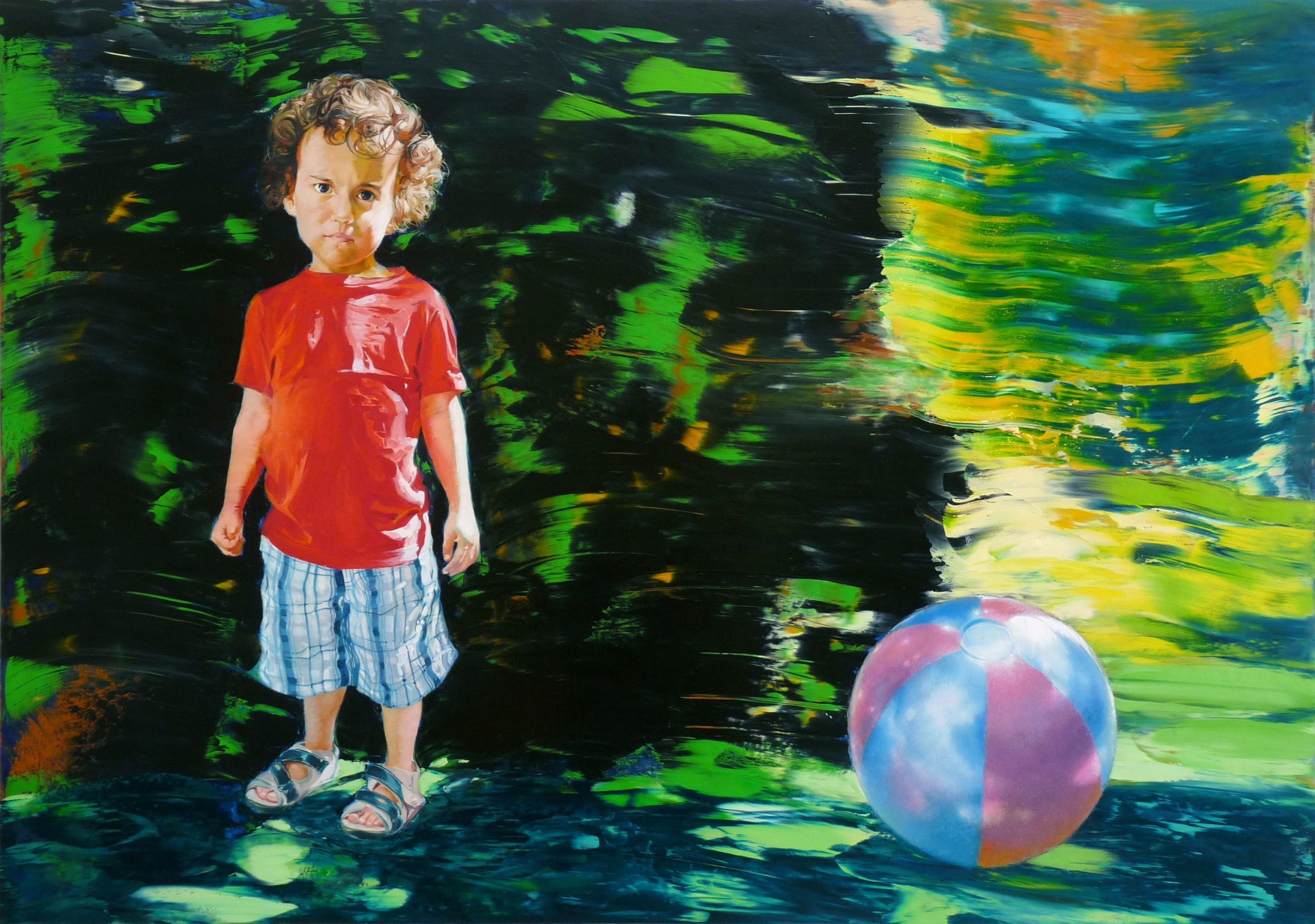 DANIEL,  72 x 102 cm, Papier, Öl, 2011